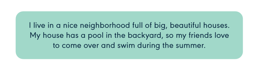 Neighborhood Situation Text Box